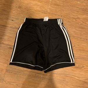 adidas | unisex black soccer shorts